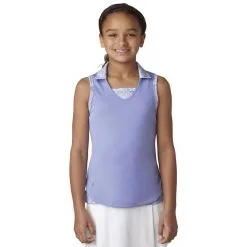 ADIDAS Girls Fashion Print Sleeveless Polo