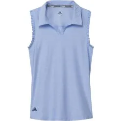 ADIDAS Junior Girls Spacedye Sleeveless Polos