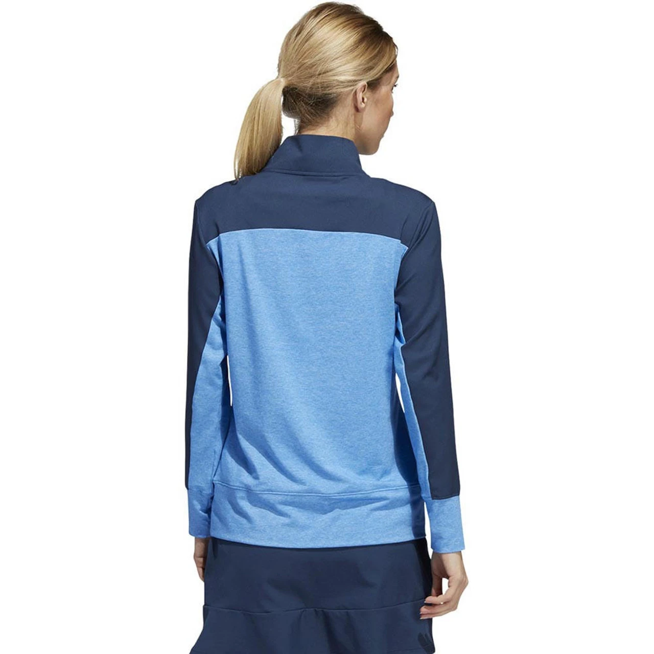 ADIDAS Women's Colorblock Quarter Snap Jacket - Image 4
