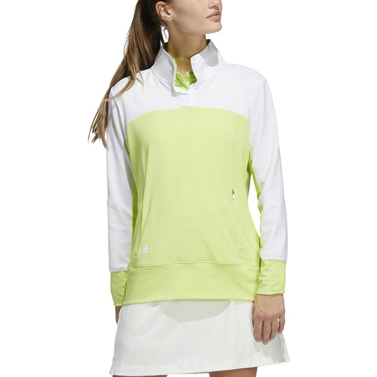 ADIDAS Women's Colorblock Quarter Snap Jacket - Image 5