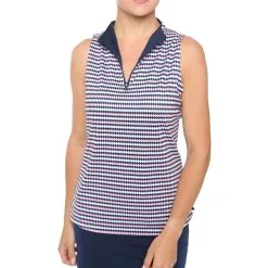 BELYN KEY Women's Reversible Sleeveless Polo