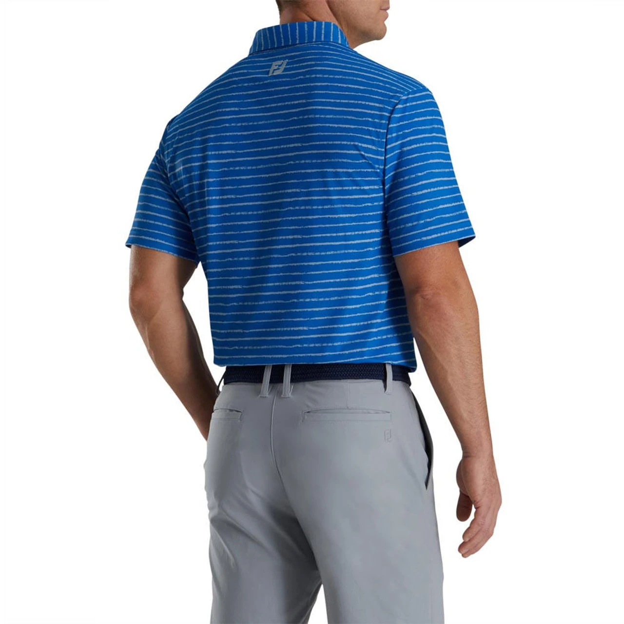 FootJoy Chalk Line Print Stretch Pique Self Collar Polo - Image 10