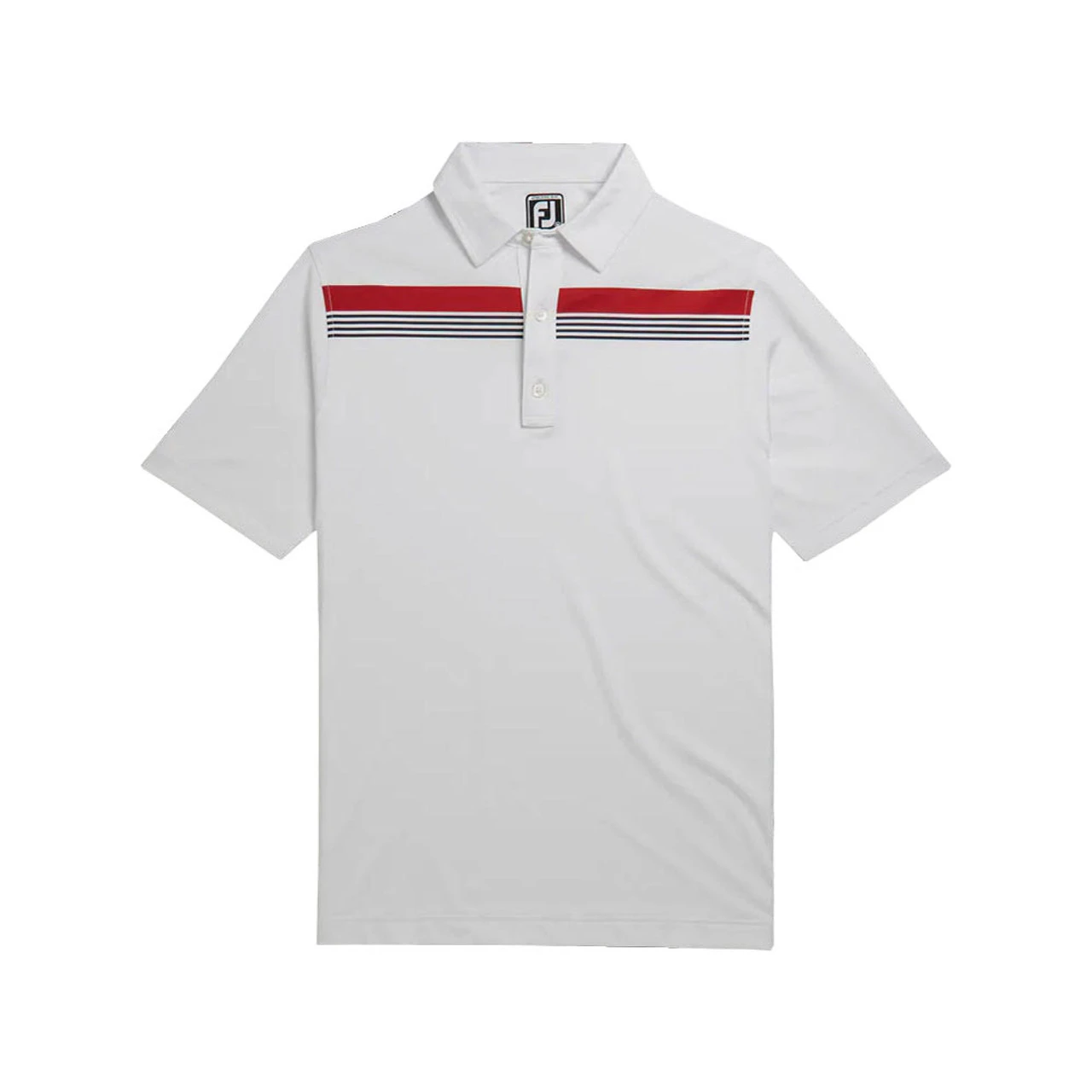 FootJoy Lisle Engineered Chest Band Self Collar Polo - Athletic Fit - Image 3