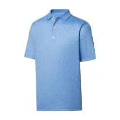FootJoy Lisle Push Play Print Knit Collar Polo