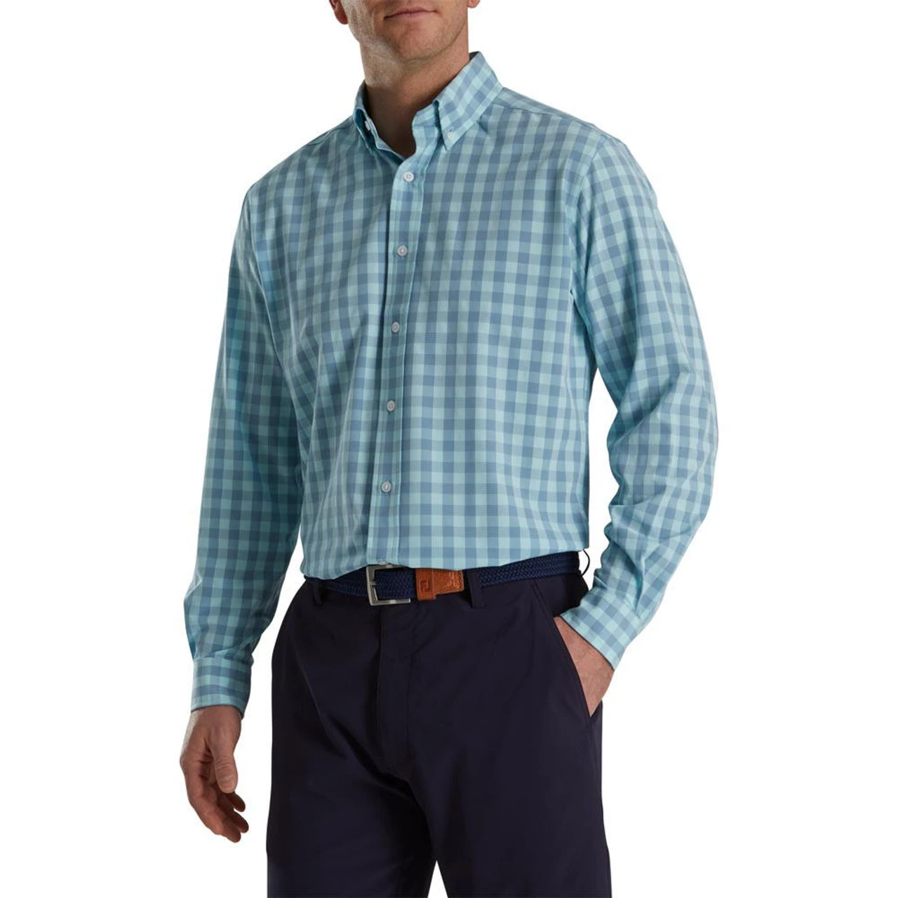 FootJoy Stretch Woven Gingham Shirt - Image 9