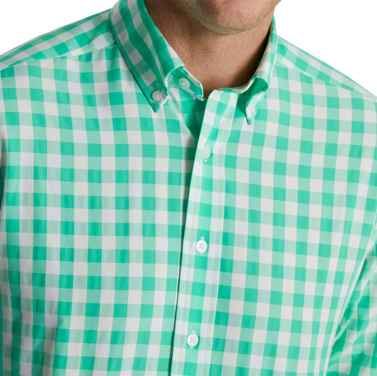 FootJoy Stretch Woven Gingham Shirt - Image 7