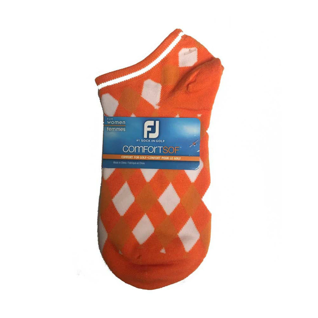 FootJoy Women's ComfortSof Low Cut Argyle Print Fashion Sock - Image 3