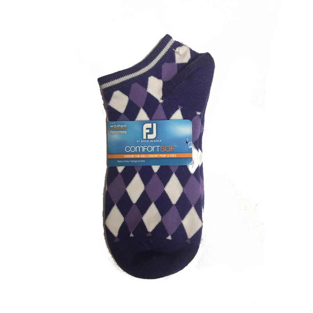 FootJoy Women's ComfortSof Low Cut Argyle Print Fashion Sock - Image 5