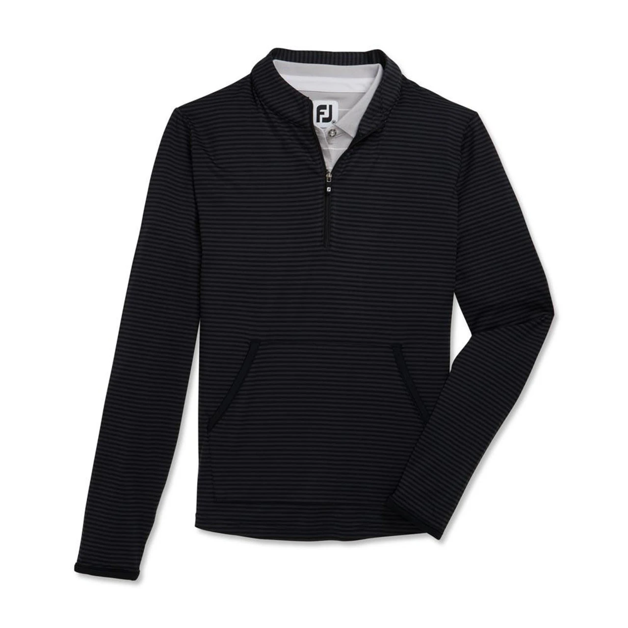 FootJoy Women's Half-Zip Tonal Stripe Mid-Layer