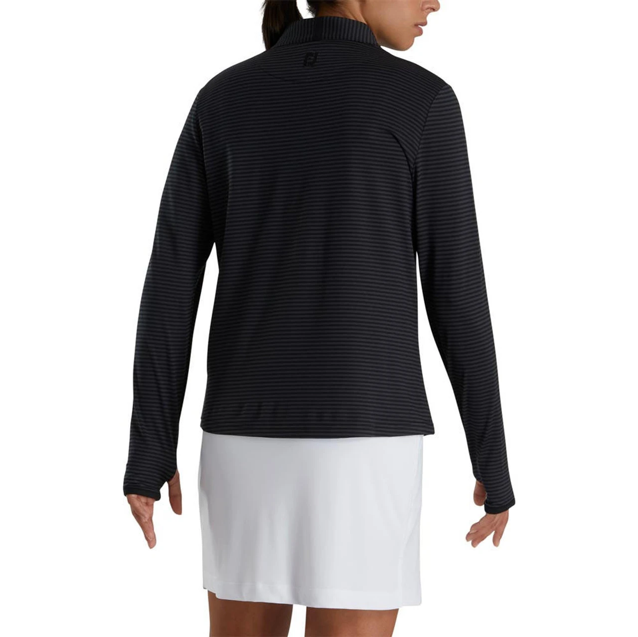 FootJoy Women's Half-Zip Tonal Stripe Mid-Layer - Image 5