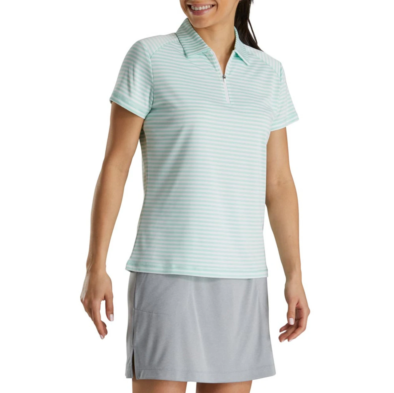 FootJoy Women's Heather Stripe Polo - Image 2