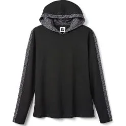 FootJoy Women's Lightweight Mesh Knit Spot Print Trim Hoodie