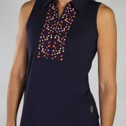 Jofit Cutaway Embroidery Polo - Midnight