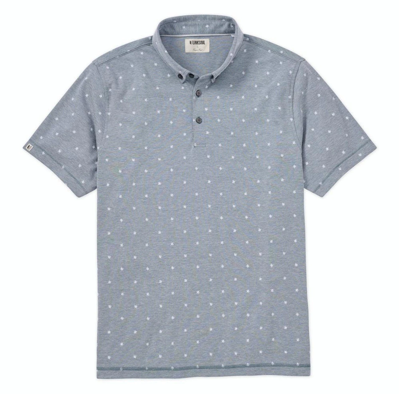 Linksoul Micro Fern Print Oxford Polo - Image 2