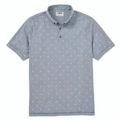 Linksoul Micro Fern Print Oxford Polo