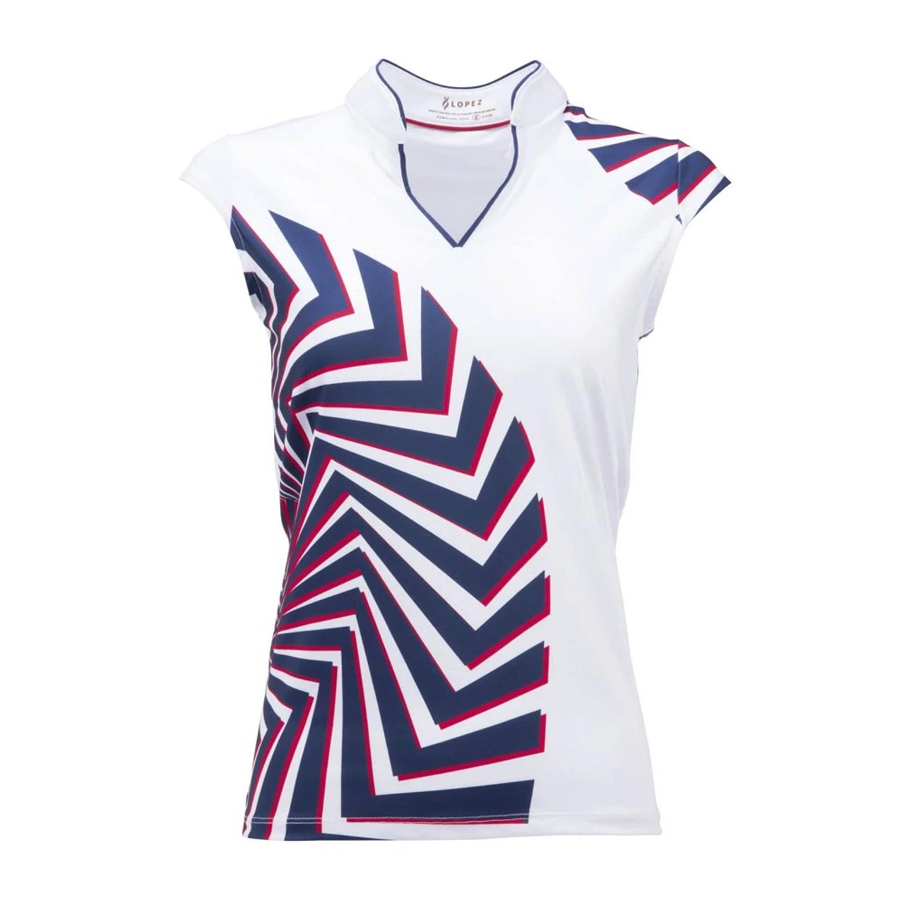 Nancy Lopez Star Sleeveless Polo - Image 3