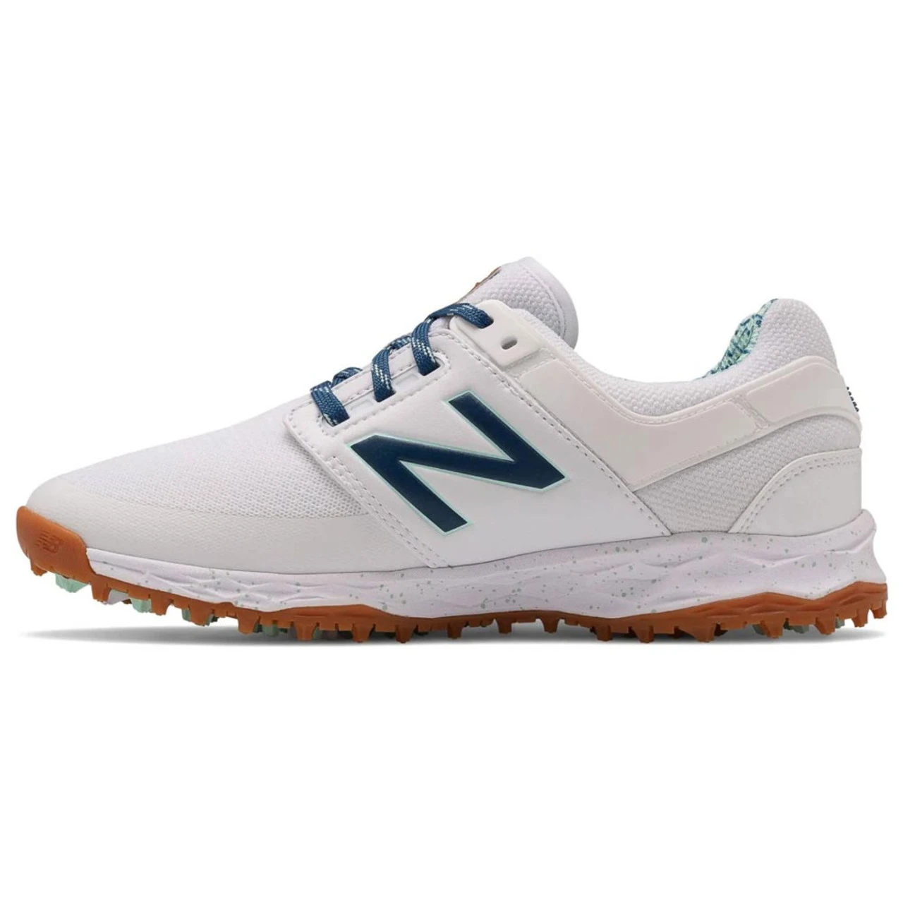 New Balance Women's Fresh Foam Links SL Golf Shoes - White/Blueprint - Image 2