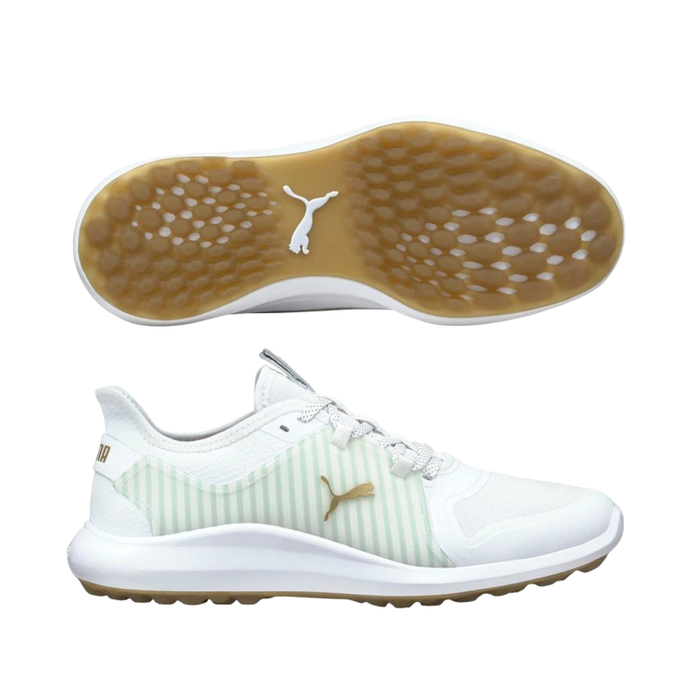 Puma Men's Limited Edition Ignite Fasten8 Seersucker Golf Shoes - White