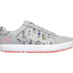 Skechers Women's Go Golf Drive - Dogs At Play Golf Shoes - Gray/Pink