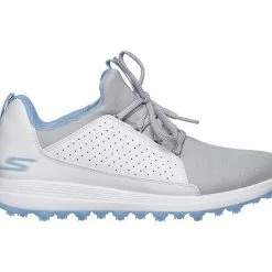 Skechers Women's Go Golf Max - Mojo Golf Shoes - White/Grey/Blue